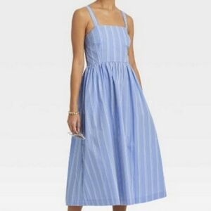 A New Day Blue Striped Dress